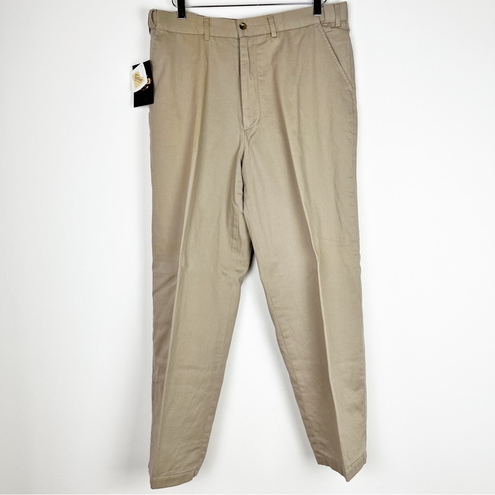 GUIDE GEAR Flannel-Lined Flat Front Teflon-Coated Straight Casual Pants …